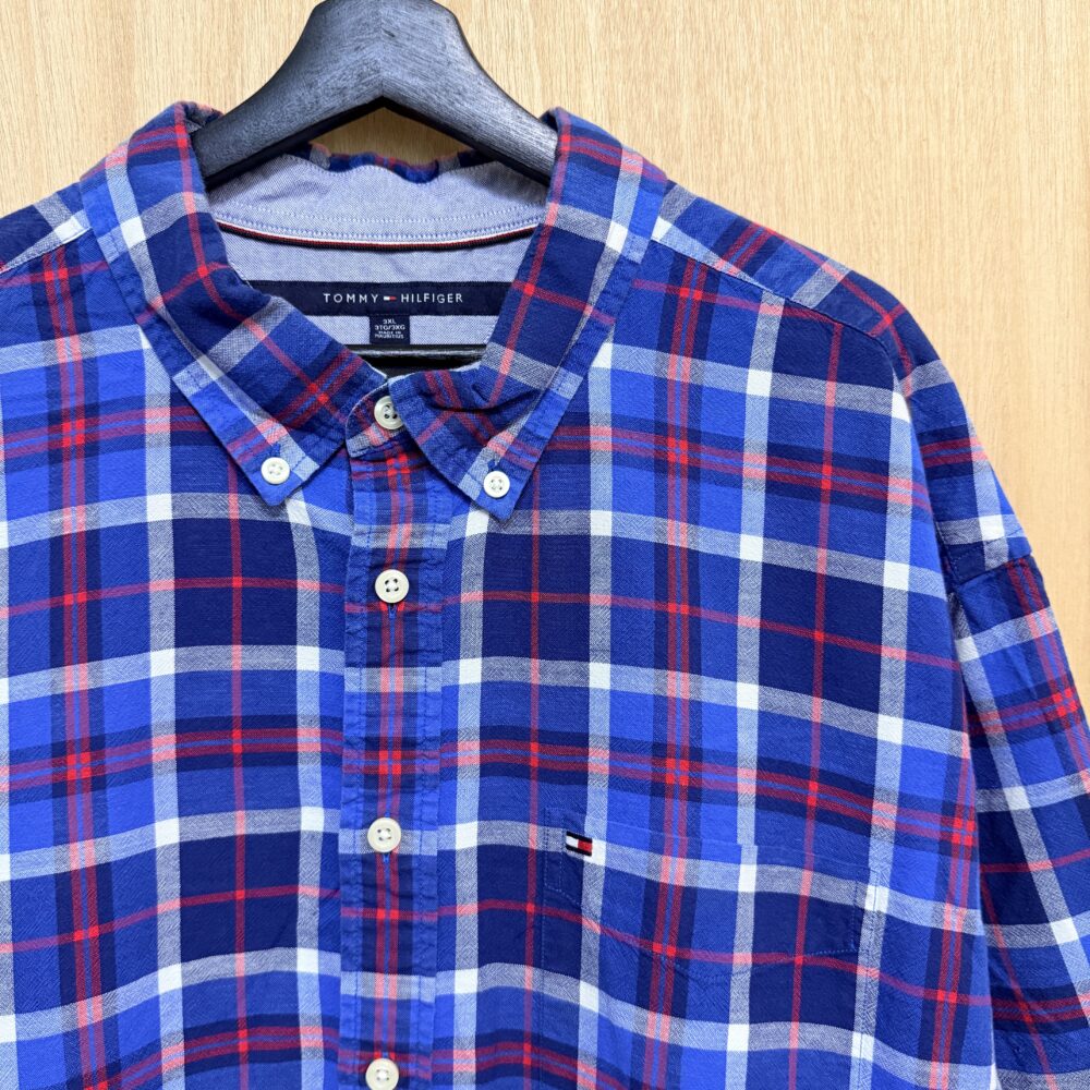 Tommy格紋短袖襯衫