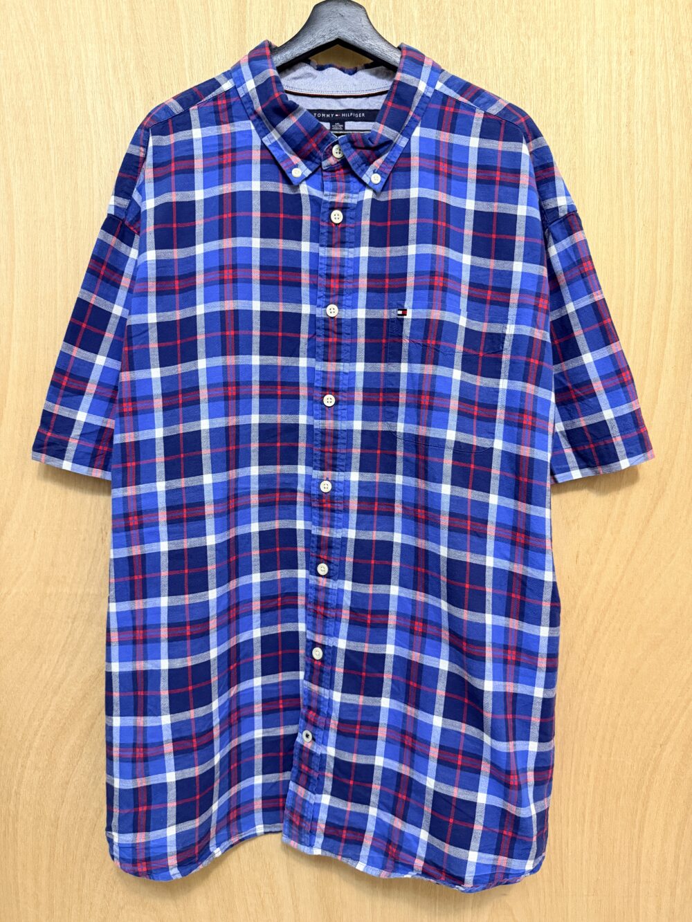 Tommy格紋短袖襯衫