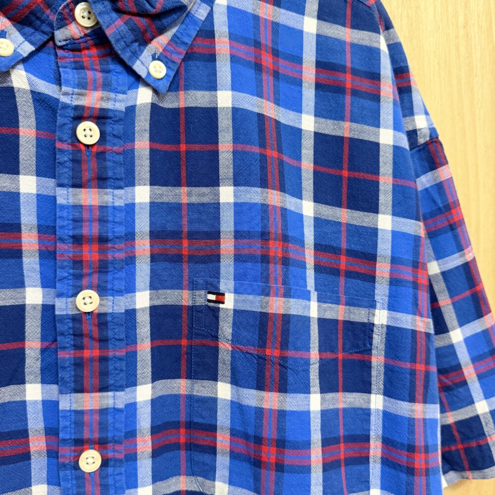 Tommy格紋短袖襯衫